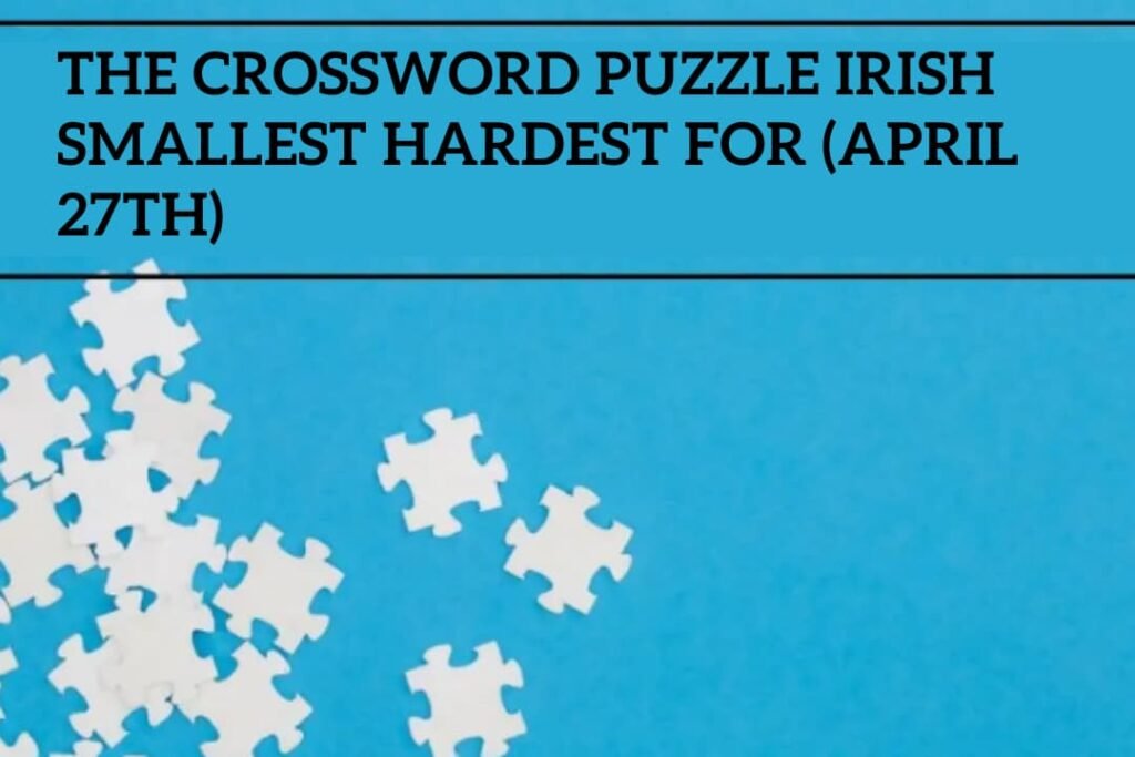 Crossword Puzzle Irish f