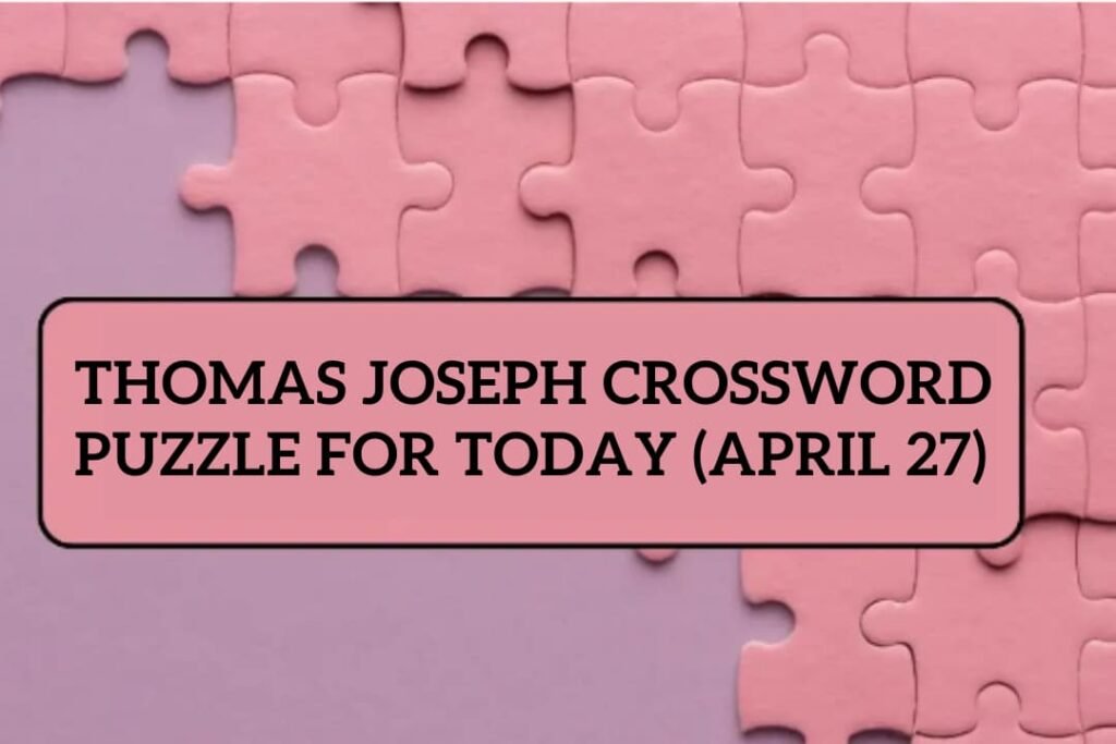 Joseph Crossword Puzzle