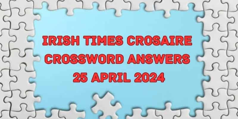 Irish Times Crosaire Crossword