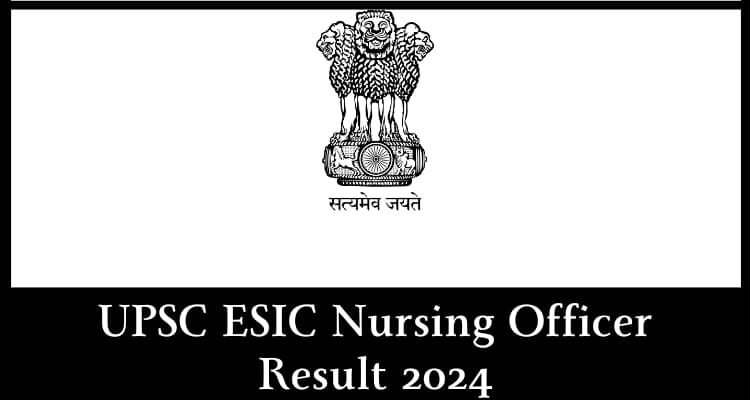 UPSC ESIC