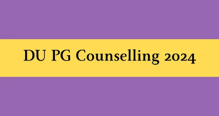 DU PG Counselling 