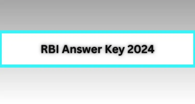 RBI Answer Key 2024