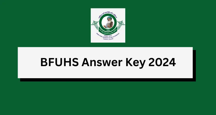 BFUHS Answer Key 2024